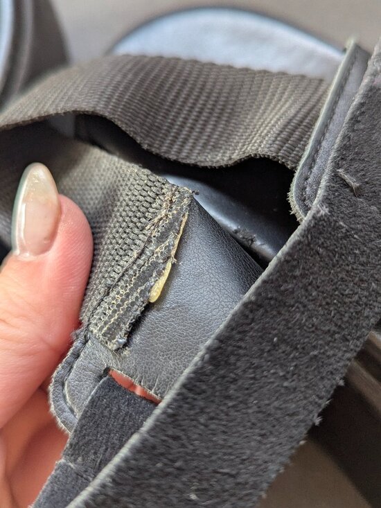 Black suede and leather strappy velcro sandals  made in Italy size 39 - Picture 11 of 11